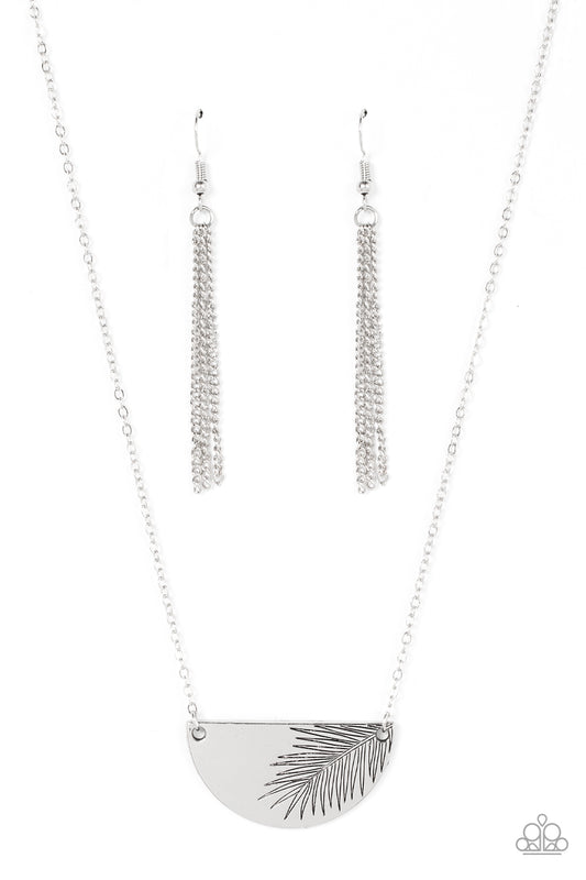 Paparazzi Cool, PALM, and Collected Silver Necklace $5 Jewelry. Get Free Shipping.Palm Leaf Necklace