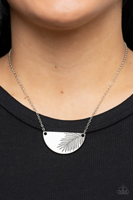 Cool, PALM, and Collected Silver Necklace Paparazzi Accessories. Subscribe & Save! #P2DA-SVXX-269XX