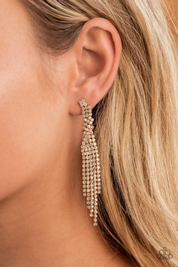 Paparazzi Cosmic Candescence Gold Earring. Get Free Shipping. #P5PO-GDXX-195XX