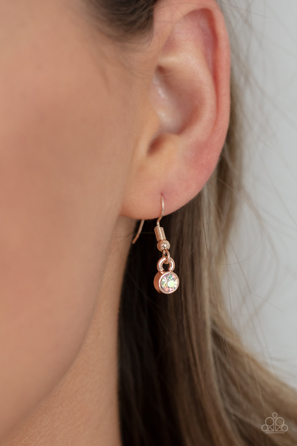 Paparazzi Necklace ~ Cosmic Countess - Rose Gold - July 2021 Life Of the Party