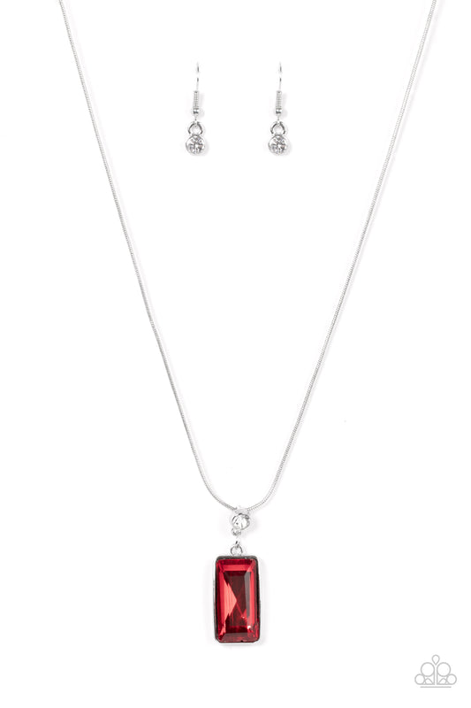Cosmic Curator - Red Necklace Paparazzi Accessories $5.00 Jewelry. Get Free Shipping!
