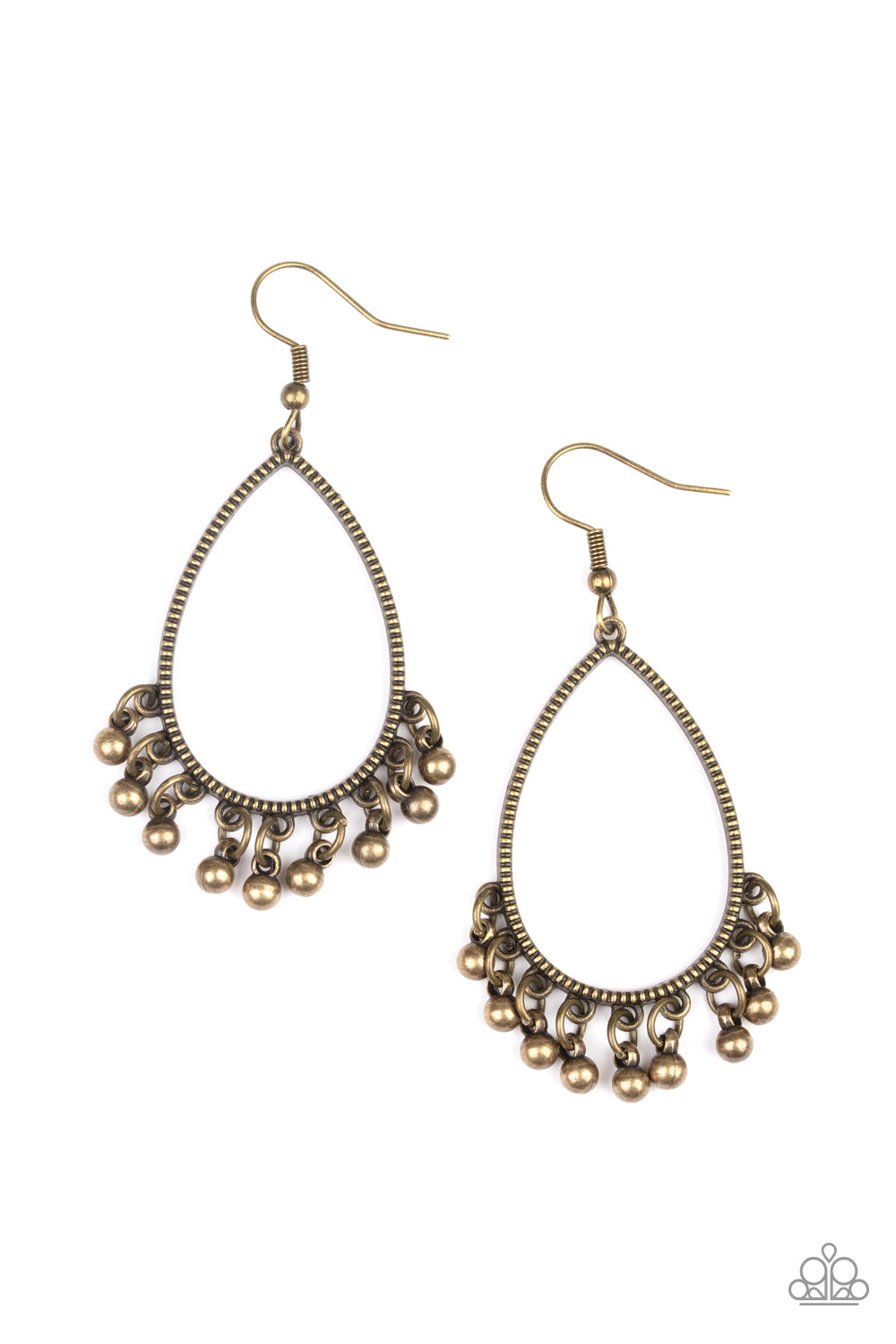 Country Charm - Brass Earring Paparazzi
