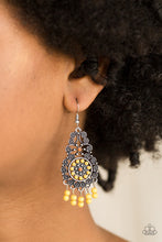Load image into Gallery viewer, Paparazzi Courageously Congo - Yellow Earring

