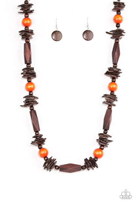 Paparazzi Cozumel Coast Orange Necklace. $5 Jewelry. #P2SE-OGXX-173XX. Subscribe & Save