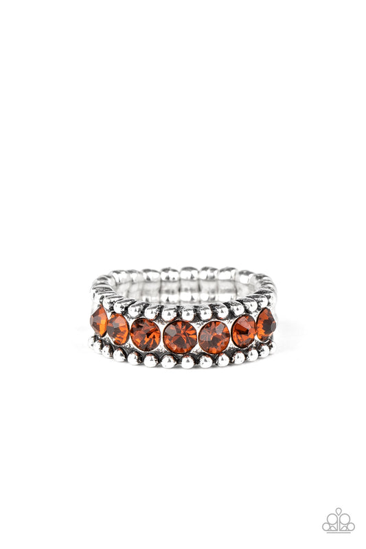 Crank It Up Brown Ring Paparazzi Accessories. Subscribe & Save. #P4RE-BNXX-155XX