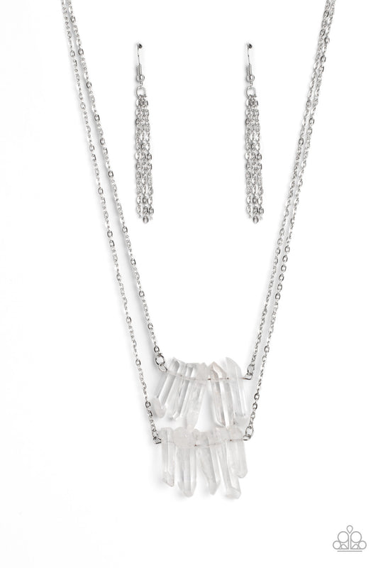Paparazzi Crystal Catwalk White Necklace. Subscribe & Save. #P2WH-WTXX-311XX. White Crystal Necklace