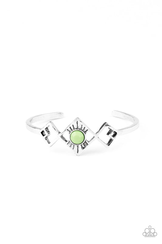 Dainty Deco - Green Bracelet Paparazzi Accessories Dainty