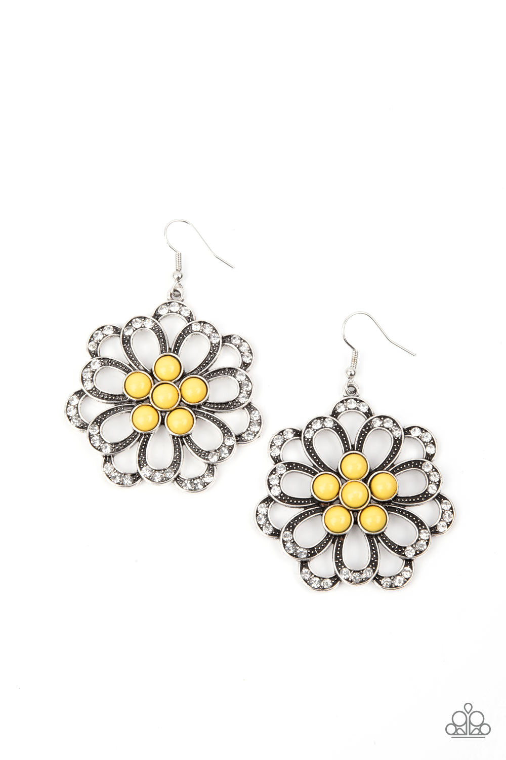 Paparazzi Dazzling Dewdrops Yellow Earring online at AainaasTreasureBox #P5WH-YWXX-167XX