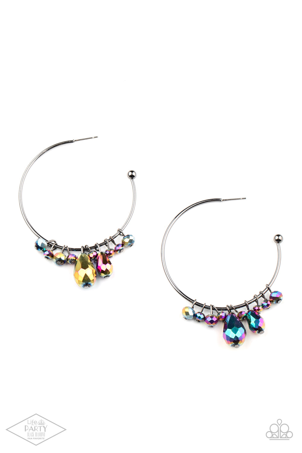 Dazzling Downpour Multi Oil Spill Hoop Earrings Paparazzi Accessories. Subscribe & Save.