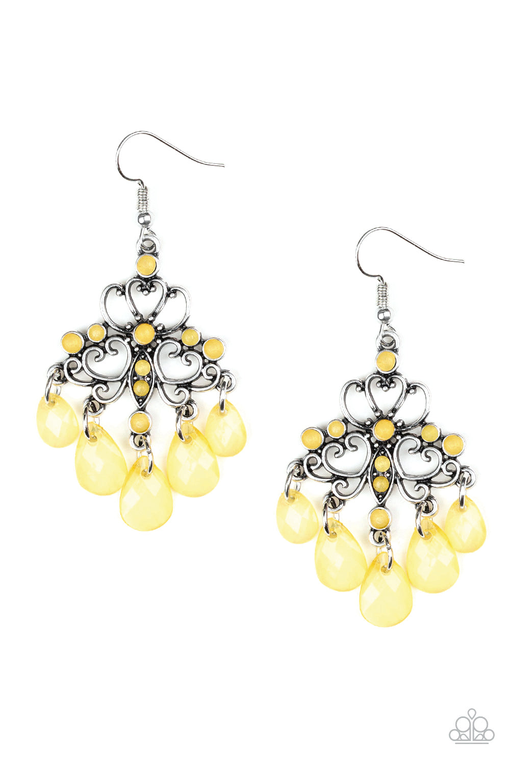 Dip It GLOW Yellow Earring Paparazzi Accessories. Subscribe & Save. #P5WH-YWXX-120XX