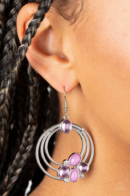 Dreamy Dewdrops Purple Earrings Paparazzi Accessories. Get Free Shipping. #P5WH-PRXX-271XX