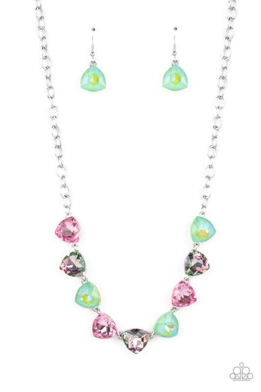 Paparazzi Dreamy Drama Green Necklace. #P2ST-GRXX-107XX. Subscribe & Save. Spring $8 fashion.