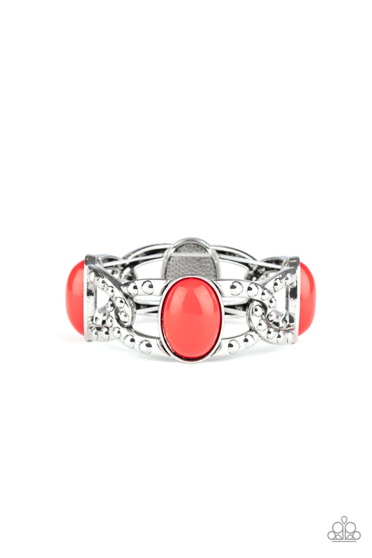 Dreamy Gleam Red Stretchy Bracelet Paparazzi Accessories. Get Free Shipping. #P9WH-RDXX-143XX