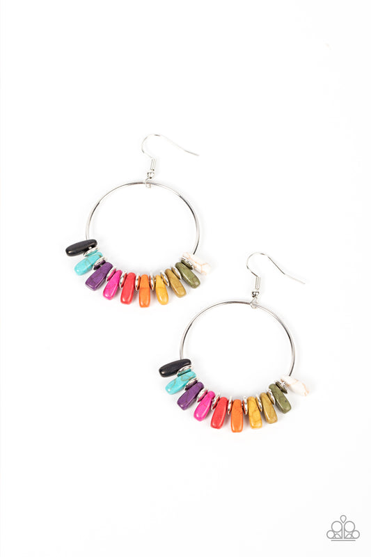 Paparazzi Earthy Ensemble Multi Rainbow Color Hoop Earrings $5 Jewelry. Subscribe & Save.