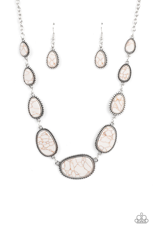 Paparazzi Necklace ~ Elemental Eden - White