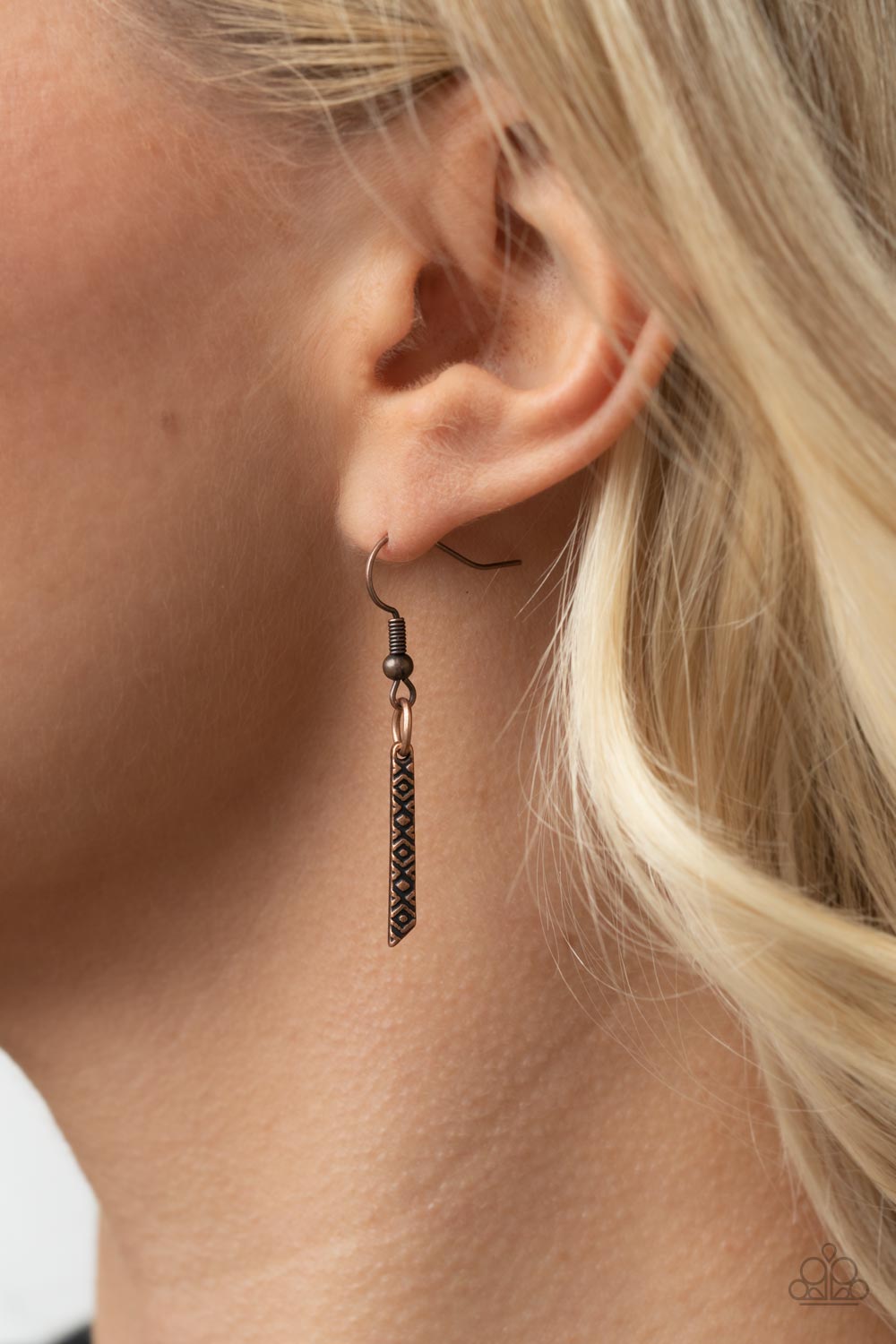 Enchantingly Tribal Copper Necklace Paparazzi Accessories. #P2SE-CPXX-105XX