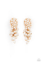 Load image into Gallery viewer, Fabulously Flattering - Gold Earring Paparazzi Accessories Pearl Post Style Earring
