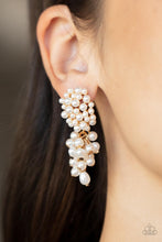 Load image into Gallery viewer, Paparazzi Earrings ~ Fabulously Flattering - Gold Pearl Earring
