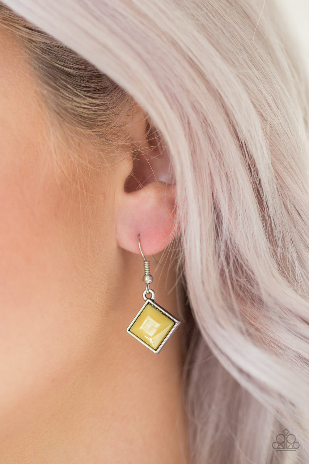 Paparazzi Feeling Inde-PENDANT Yellow Necklace with earrings | Vintage Paparazzi Jewelry