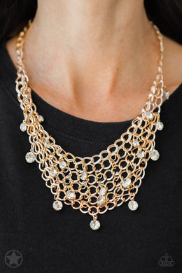 Paparazzi Fishing for Compliments Gold Necklace BlockBuster $5 Accessories. Get Free Shipping