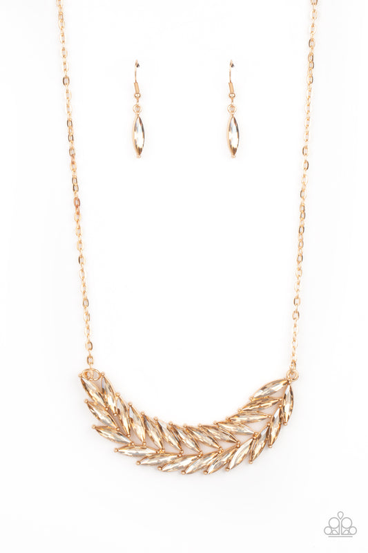 Flight of FANCINESS - Gold Necklace Paparazzi Accessories
