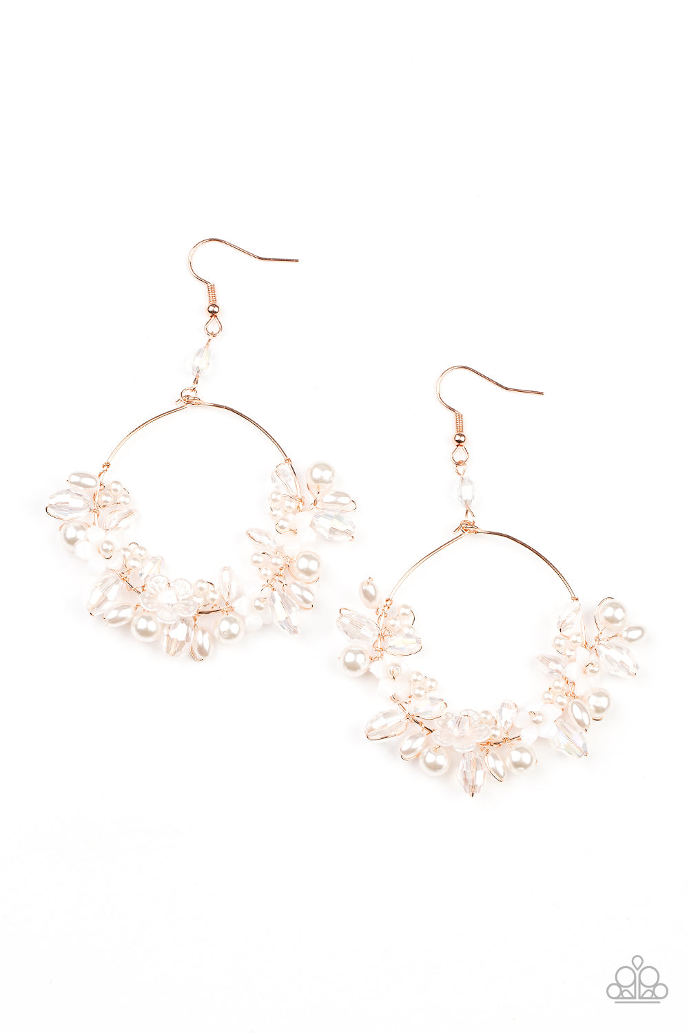 Floating Gardens Copper Earrings Paparazzi Accessories. Free Shipping! #P5WH-CPXX-147XX