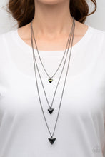 Load image into Gallery viewer, Follow the LUSTER Black Multi Layer Necklace Paparazzi Accessories. #P2ED-BKXX-188XX
