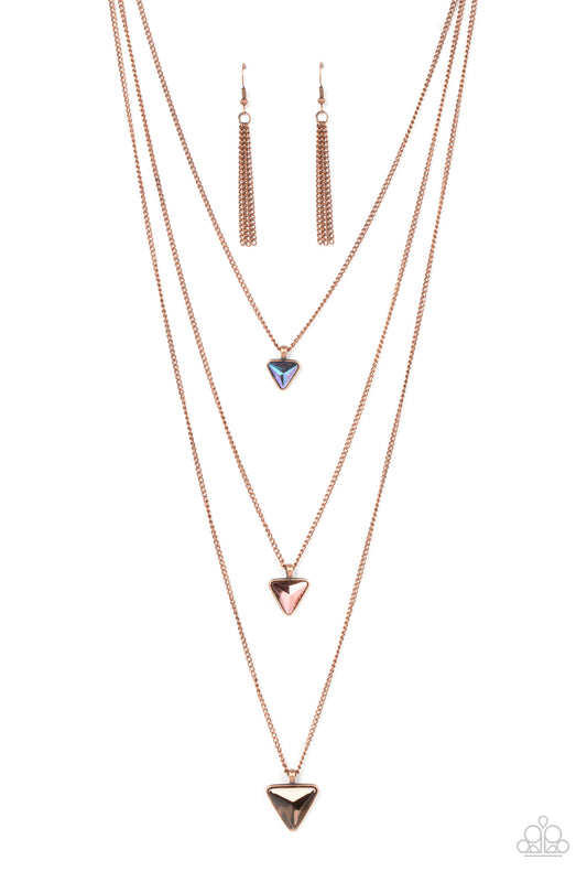 Follow the LUSTER - Copper Necklace Paparazzi Accessories. Subscribe & Save! #P2ED-CPXX-070XX