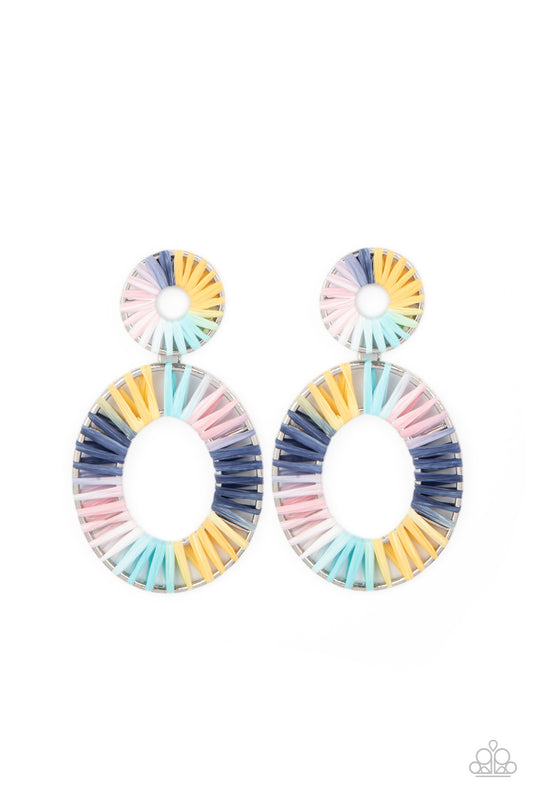 Paparazzi Earring ~ Foxy Flamenco - Multi March 2021 Life Of the Party Exclusive Earring