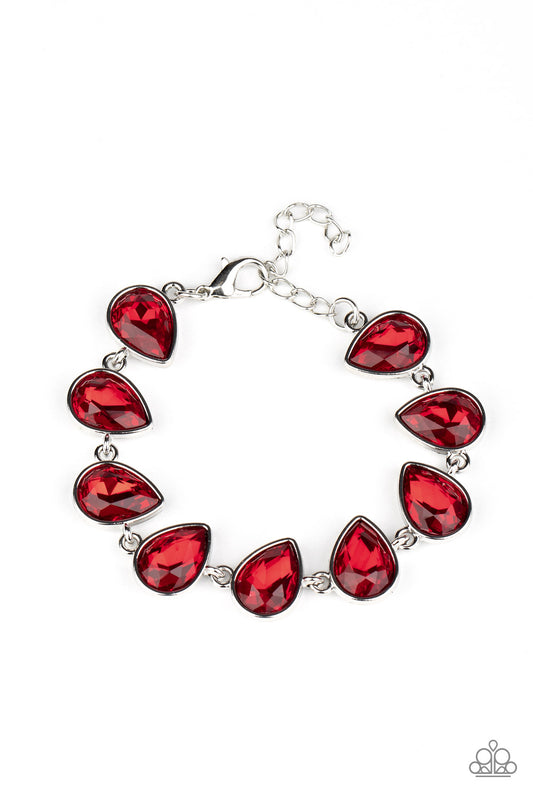 Free Rein Red Bracelet Paparazzi Accessories. #P9RE-RDXX-116XX. Get Free Shipping
