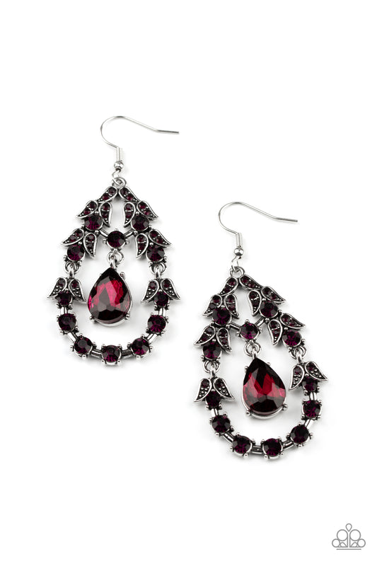 Garden Decorum Purple Earrings Paparazzi Accessories $5 Jewelry