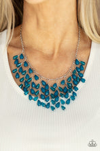 Load image into Gallery viewer, Paparazzi Garden Fairytale Blue Fringe Necklace. Subscribe &amp; Save! #P2ST-BLXX-163XX
