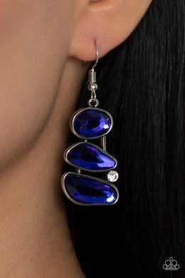 Gem Galaxy Blue Earrings Paparazzi Accessories. Subscribe & Save. Fishhook $5 Earring.