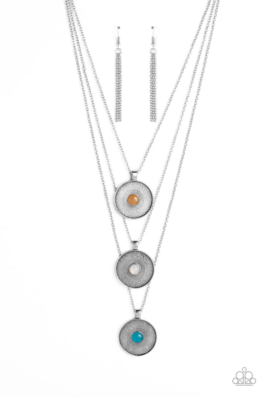 Geographic Grace Multi Multi Layer $8 Necklace Paparazzi Accessories. #P2SE-MTXX-250XX.
