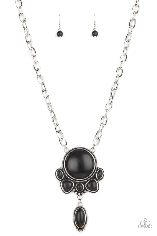 Geographically Gorgeous - Black Necklace Paparazzi Accessories