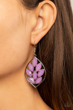 Load image into Gallery viewer, Glacial Glades Purple $5 Earring Paparazzi Accessories. Get Free Shipping. #P5ST-PRXX-018XX
