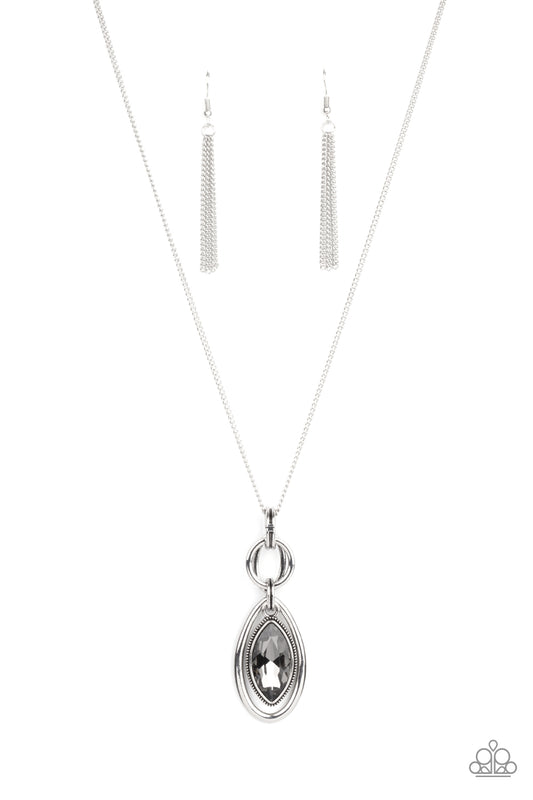 Glamorously Glaring - Silver Necklace Paparazzi Accessories