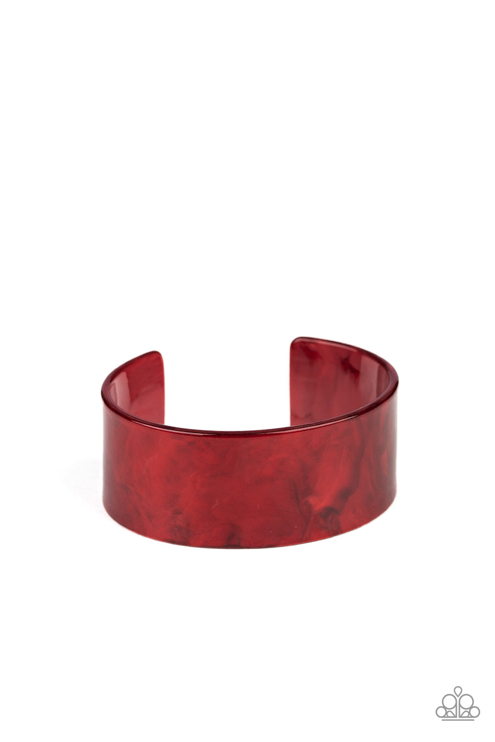 Paparazzi Glaze Over Red Bracelet. Get Free Shipping! Shop Acrylic Jewelry. #P9SE-RDXX-173XX