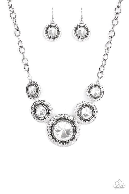 Paparazzi Global Glamour White Necklace. Get Free Shipping. #P2ST-WTXX-027XX