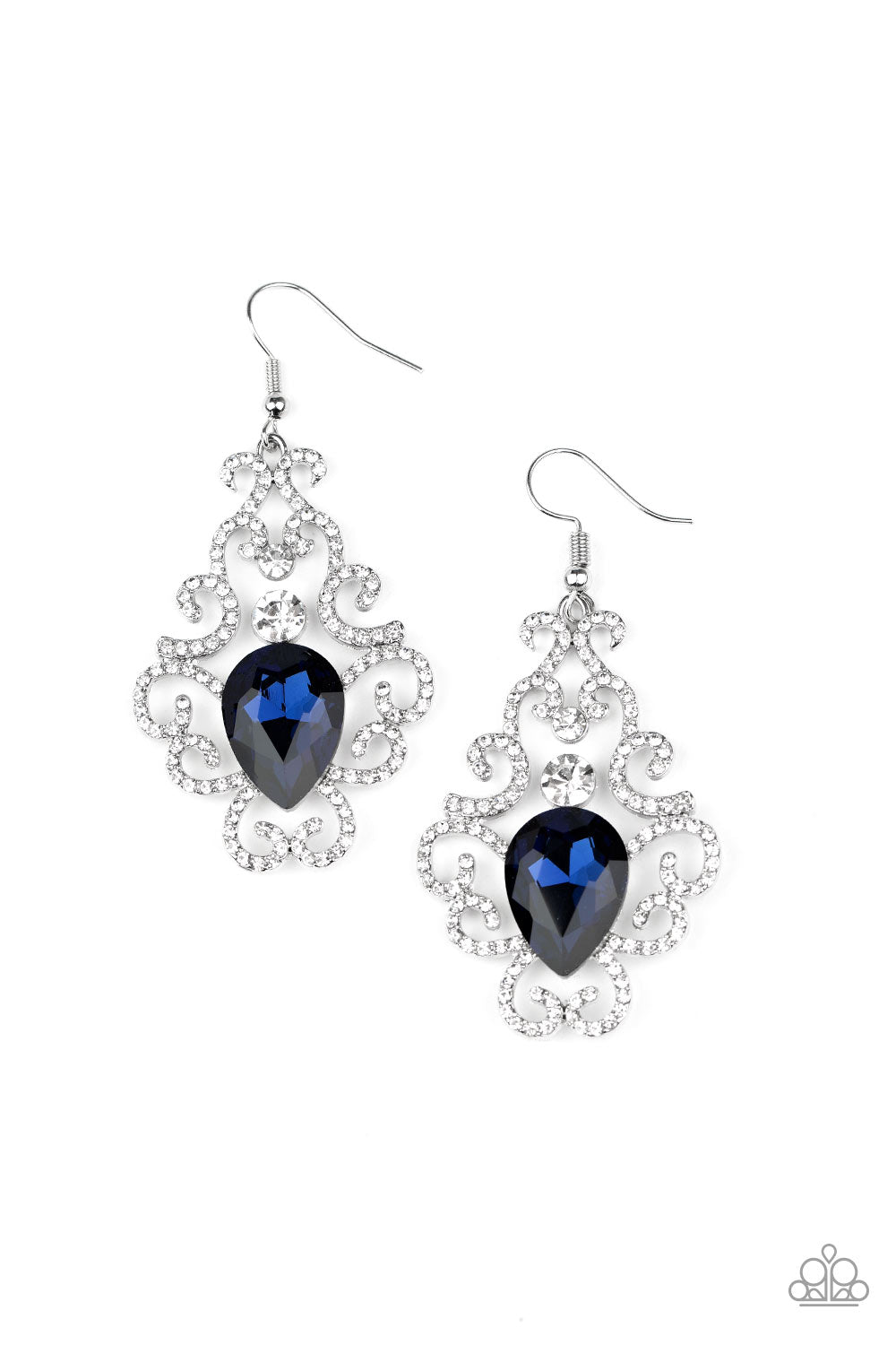Paparazzi Happily Ever AFTERGLOW Blue Earrings. Get Free Shipping. #P5ST-BLXX-014XX