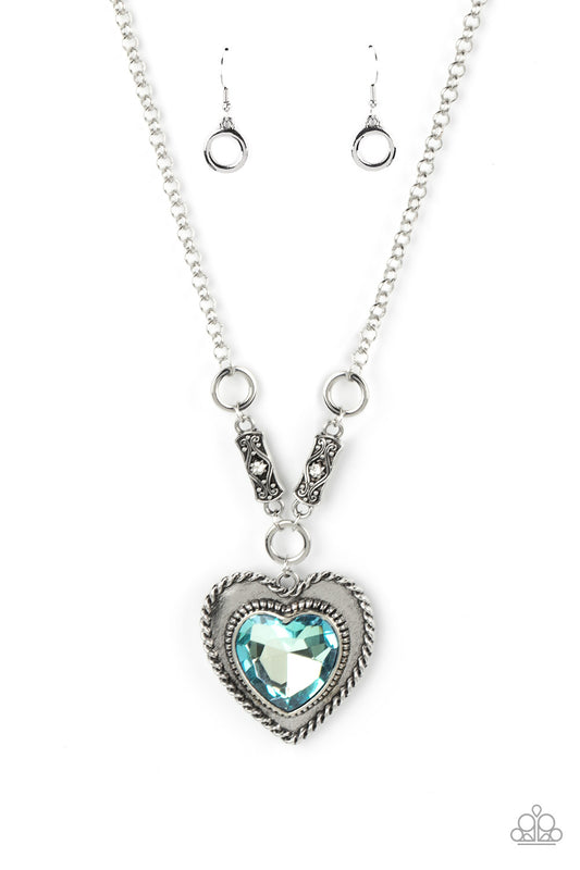 Paparazzi Heart Full of Fabulous Blue Necklace. #P2ST-BLXX-191XX. Subscribe & Save.