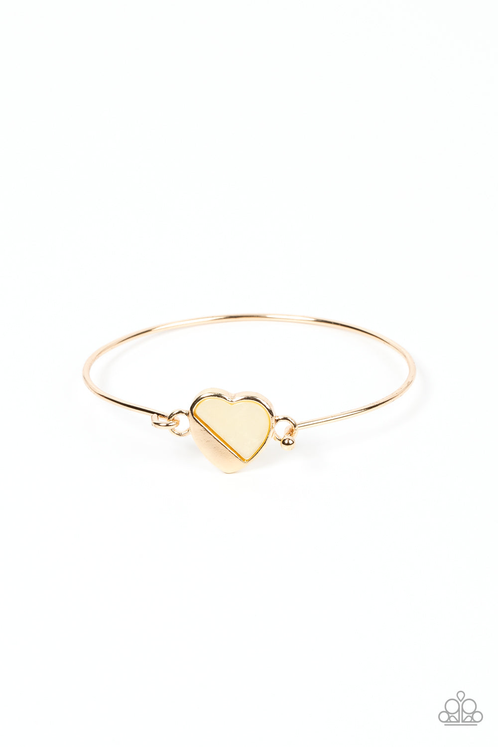 Hidden Intentions Gold Bracelet Paparazzi Accessories | Dainty Heart Bracelet |Subscribe & Save!