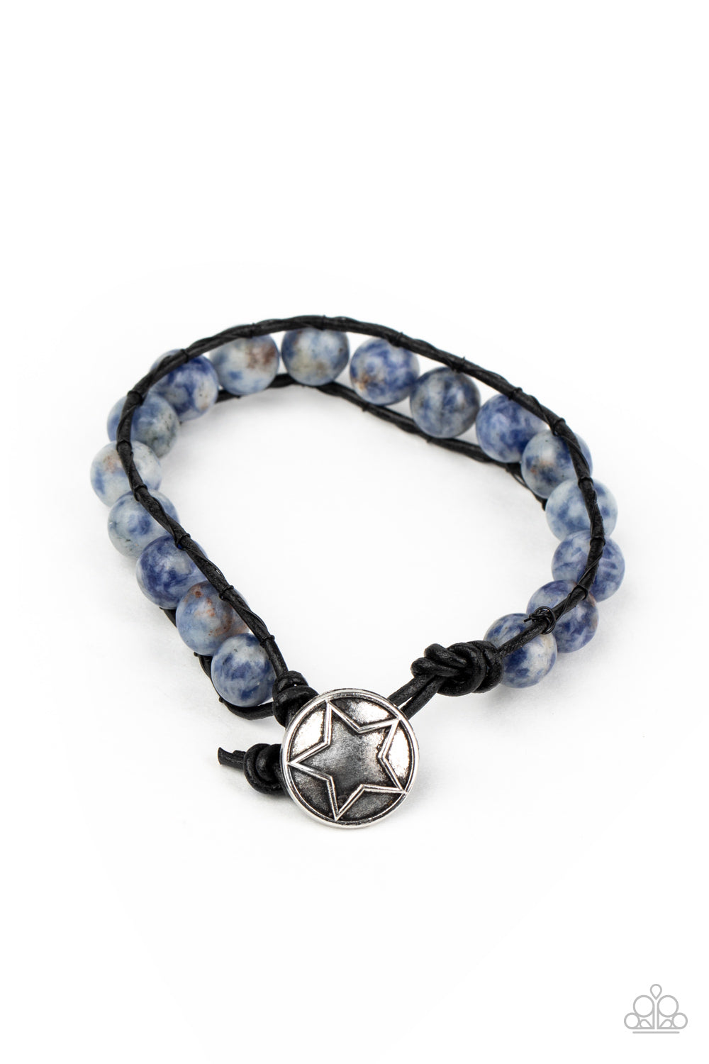 Homespun Stones - Blue Bracelet Paparazzi Accessories Urban