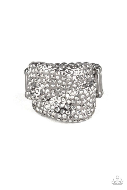 Imperial Industrialism - Black Ring Paparazzi Accessories blackmetal ring #P4ED-BKXX-108XX