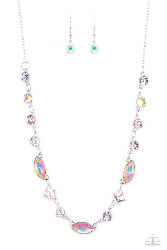 Irresistible HEIR-idescence Multi Iridescent Necklace Paparazzi Accessories Dainty Necklace.