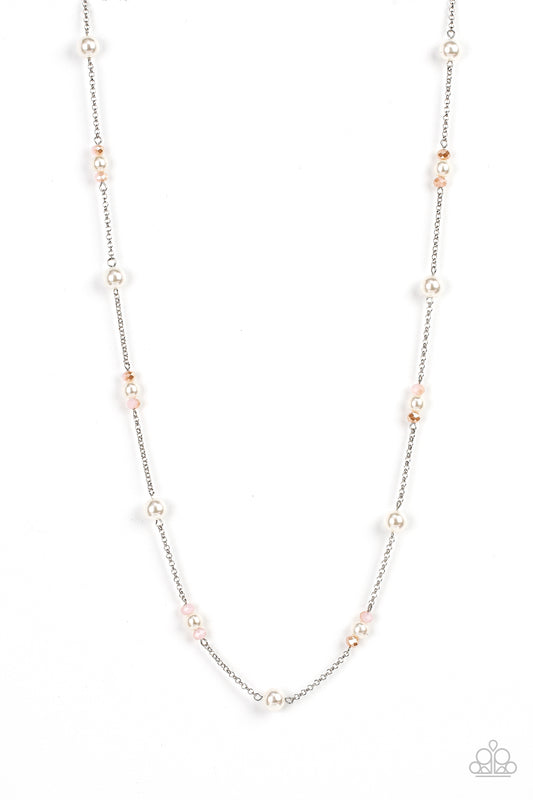 Keep Your Eye on the BALLROOM Pink Necklace Paparazzi Accessories #P2WH-PKXX-424XX