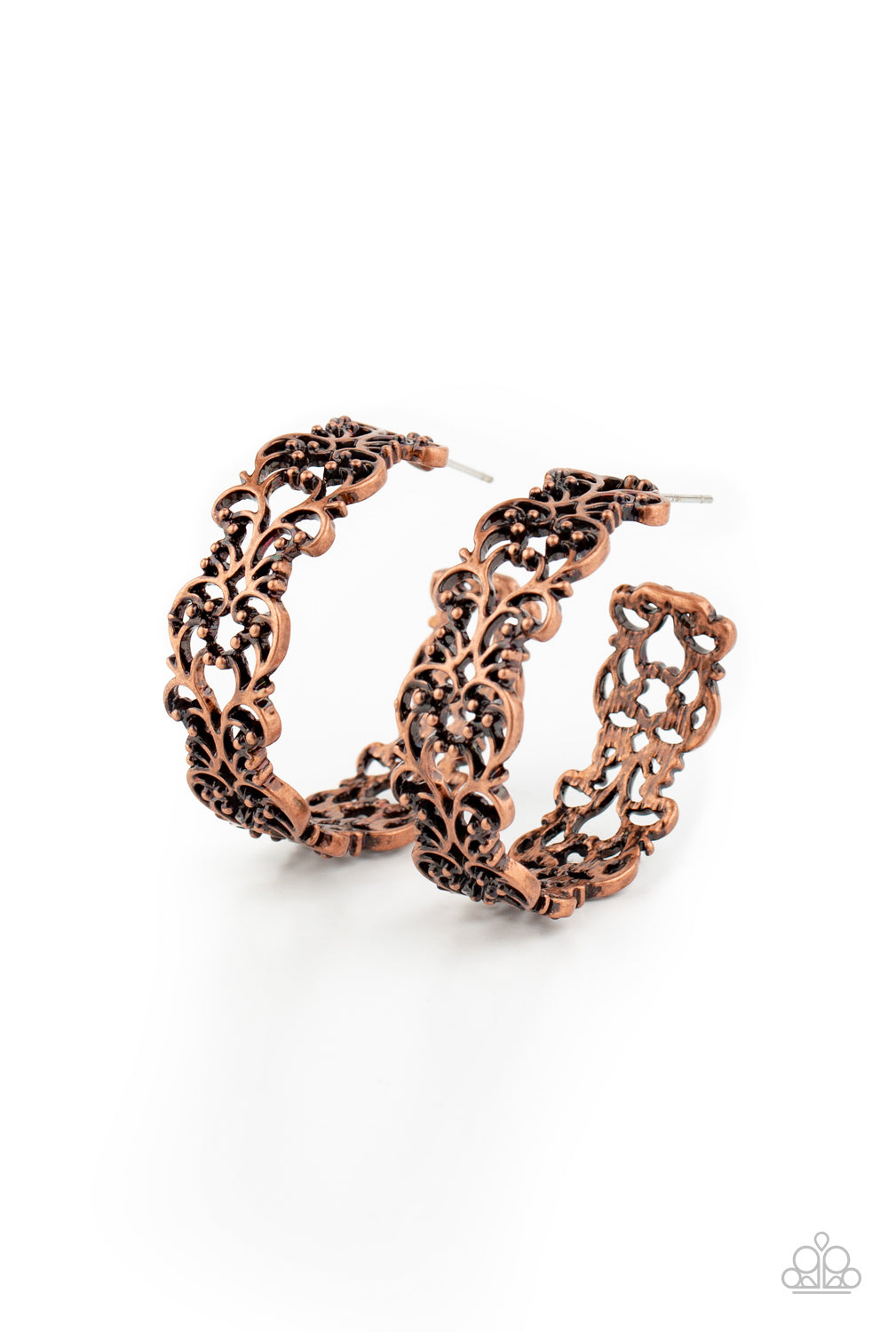 Paparazzi Laurel Wreaths - Copper Earring