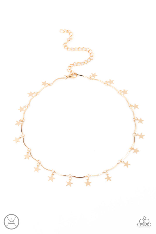 Paparazzi Little Miss Americana Gold Necklace $5 Jewelry. Get Free Shipping!