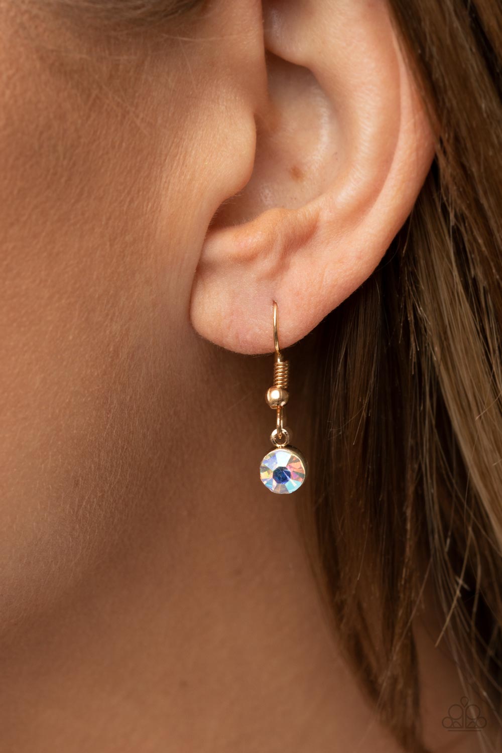 Lockdown My Heart Gold Necklace Paparazzi Accessories. Free Shipping! #P2WH-GDXX-168XX