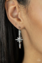 Load image into Gallery viewer, Paparazzi Lone Star Shimmer - White Star Earring. #P5HO-WTXX-132HX
